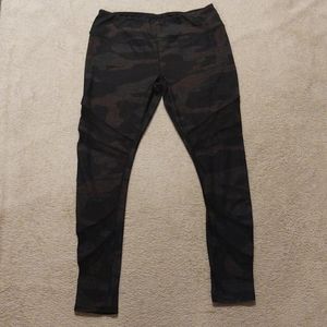 Maurices XL camo leggings with mesh detailing